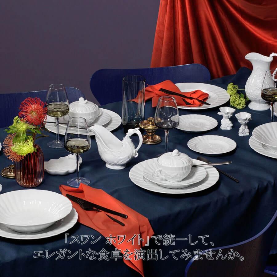 マイセン 大皿 深皿 楕円 約29.5cm グルメプレート(ディープ) 「スワン