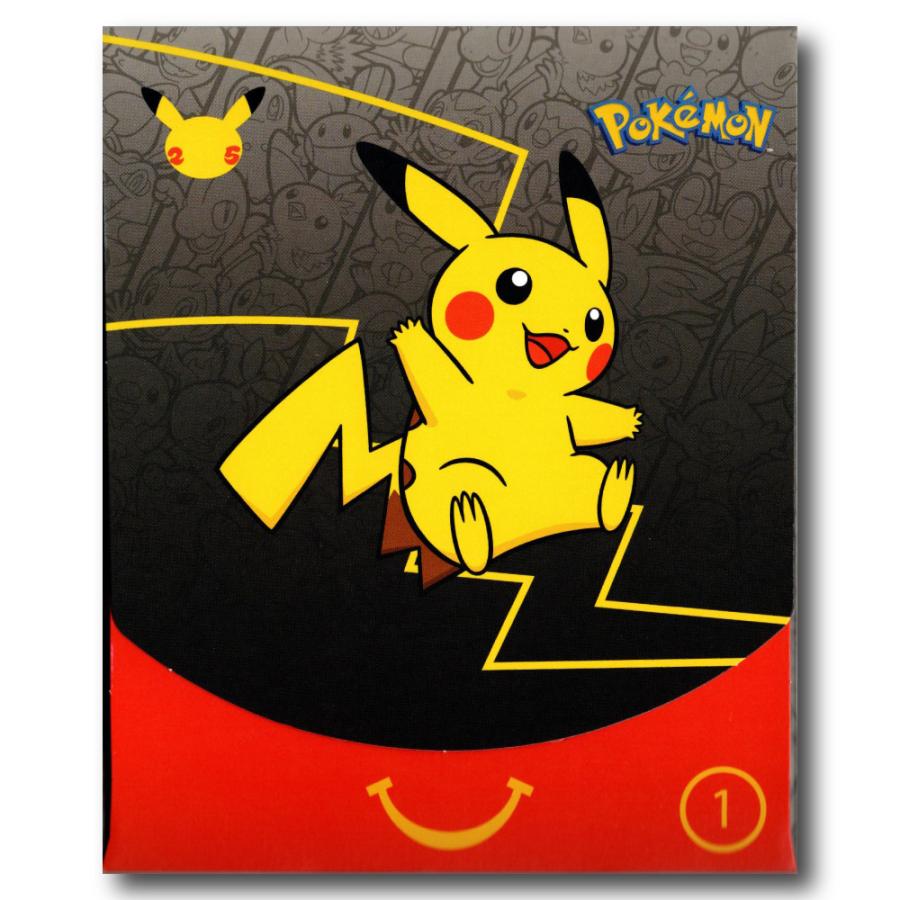 並行輸入品 ポケモンカード 25周年 米国マクドナルド限定 1パック 4枚