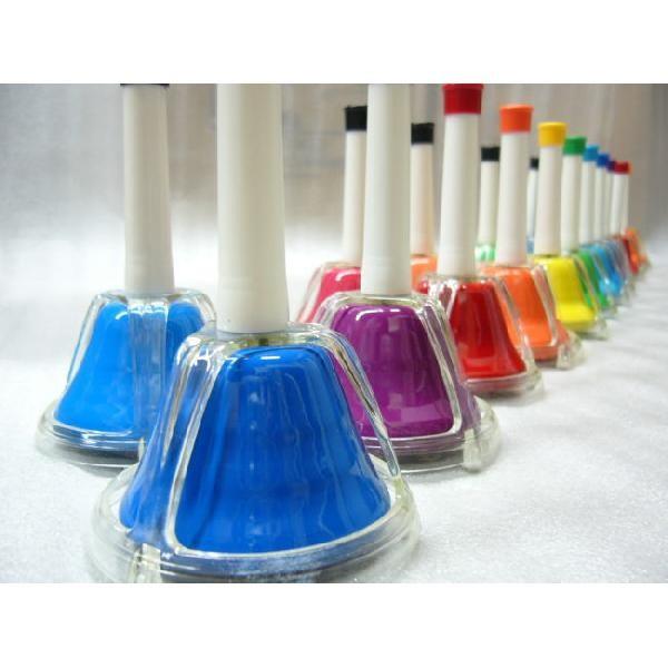 ミュージックベル ハンドベル タッチ式 カラー20音 全音 ゼンオン