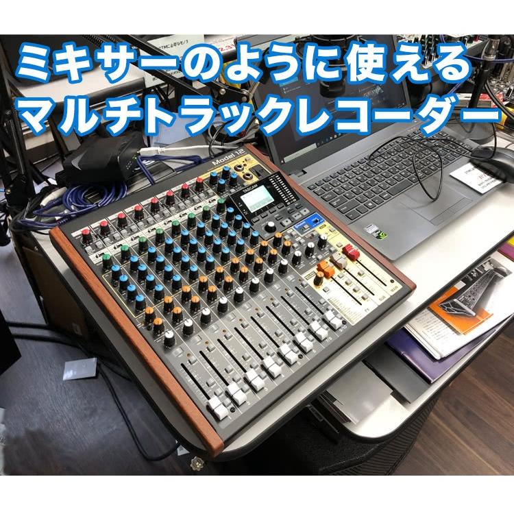 TASCAM ミキサー/MTR MODEL12 (ソフトケース・フットスイッチ USB