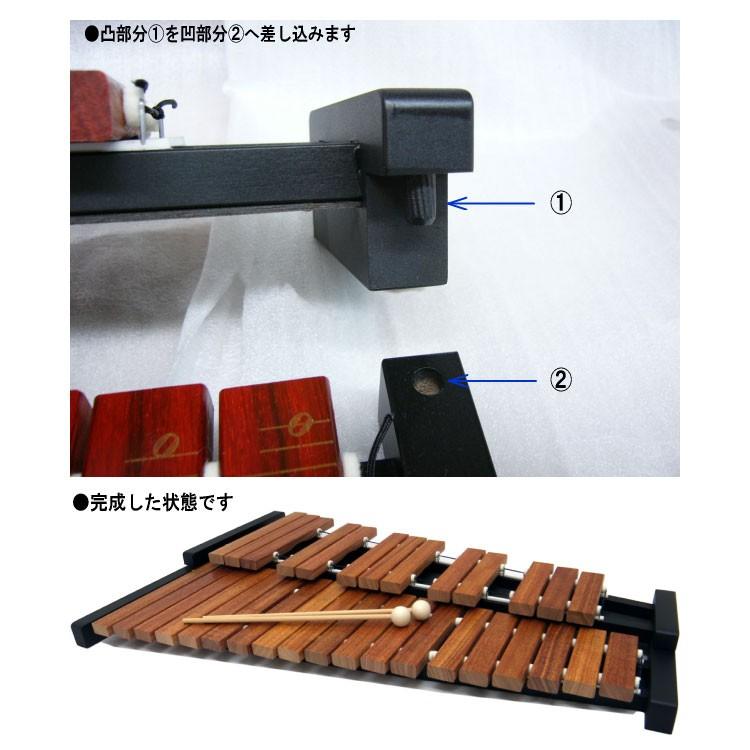 ゼンオン 木琴 ZX32BK シロフォン ばち付き 卓上 全音 ZX-32BK : 楽器