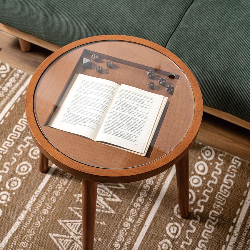 ボードゲームテーブル GT-780 送料無料 サイドテーブル ラウンド 丸型