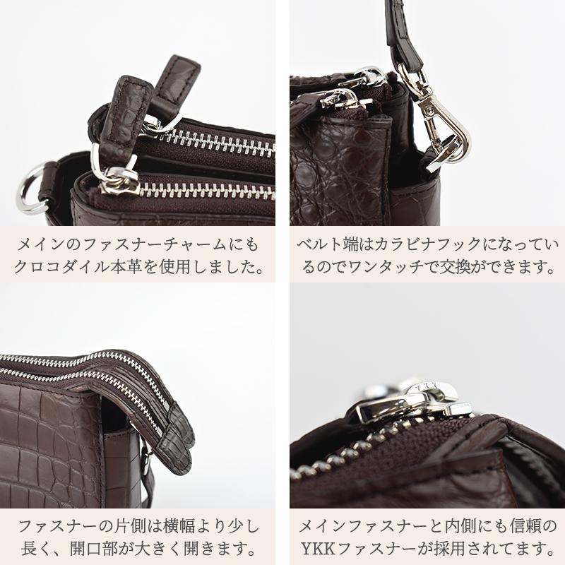 MGSABLE ハンドバッグ クロコダイル レディース ワニ革 鰐革 本物 本革