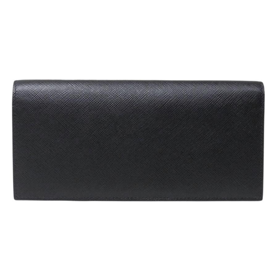 PRADA（プラダ） メンズ長財布 ブラック＋ブラウン サフィアーノ