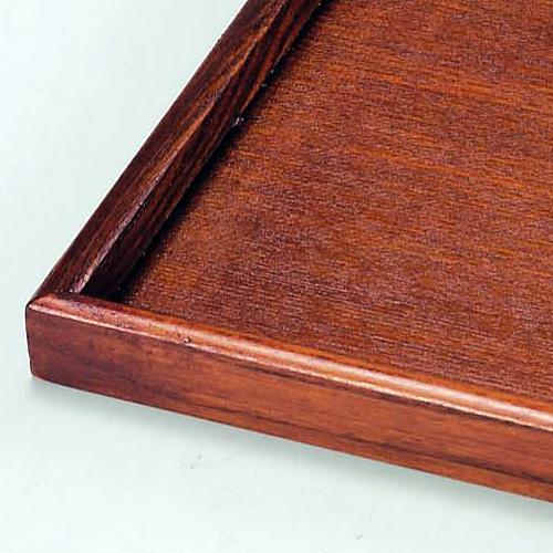 みよし漆器本舗 トレー お盆 天然木製 30cm 正方形 尺寸 長角膳 漆塗り