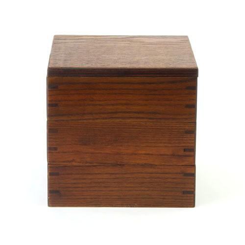 みよし漆器本舗 天然木製 5.5寸 三段 重箱 漆塗り 仕切り付き 木製
