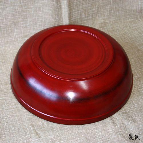 みよし漆器本舗 天然木製 尺7寸 こね鉢 51cm 根来塗り 蕎麦打ち そば