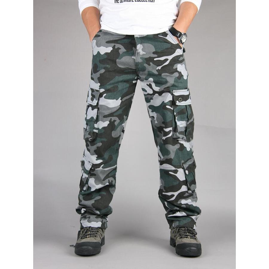迷彩ワークパンツ 迷彩 カーゴパンツ メンズ 作業着 春秋 ミリタリー