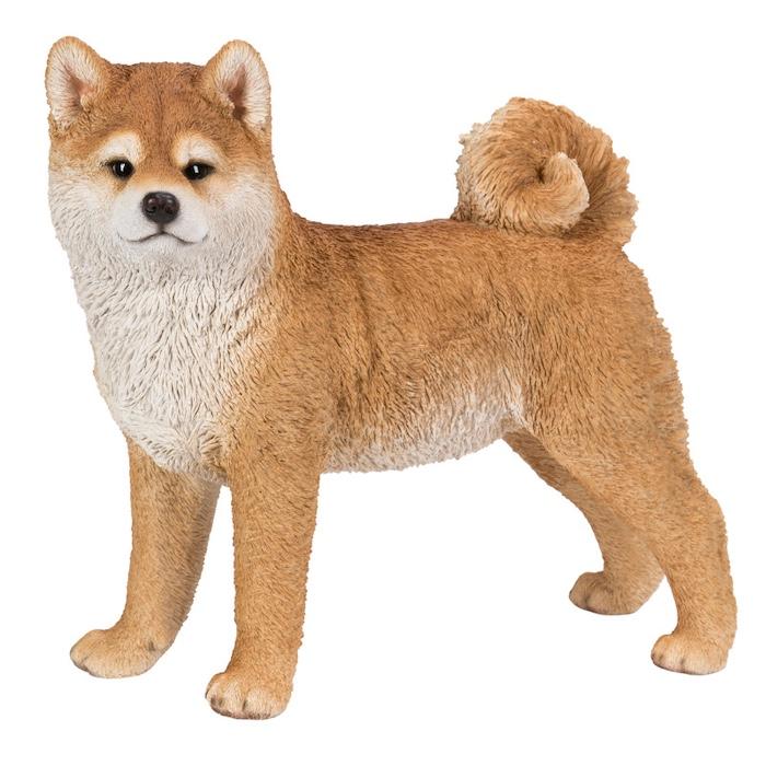 犬 置物 大型 動物 左向き秋田犬 大 高さ45.3cm woobia おしゃれ