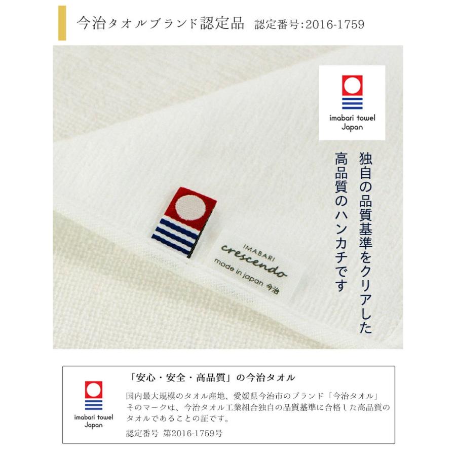 今治タオル（imabari towel） 今治産 イニシャル レース ハンカチ