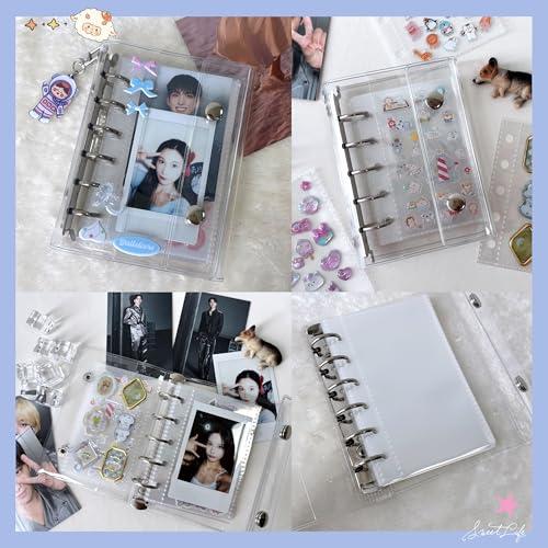 GOKEI シール帳 プラバン 透明 A7 サイズ ミニ バインダー 【リフィル