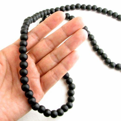 ネックレス ペンダント 木製ビーズ ロング ウッドビーズ シンプル