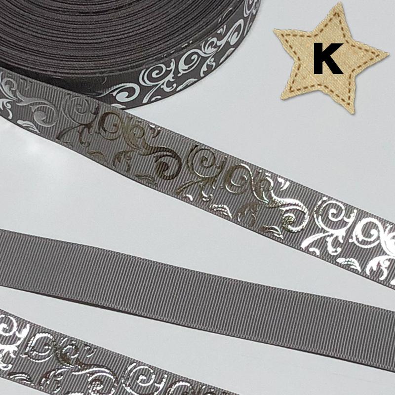 23mm幅 25mm幅 1m】全16色 蔦柄 アラベスク柄 グログランリボン