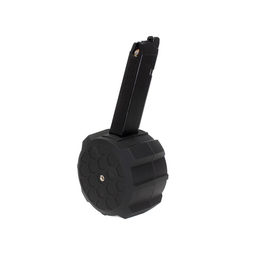 HFC-HD-001B HFC ガスドラムマガジン 145Rds GLOCK用 : MILITARY BASE