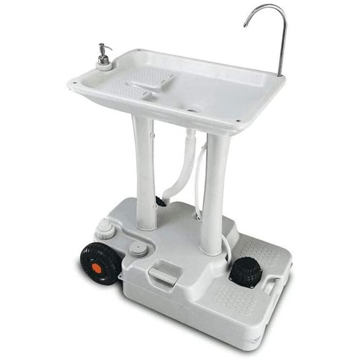 ポータブル洗面台 大型 簡易ポータブル洗面台 手洗い台 車輪有り