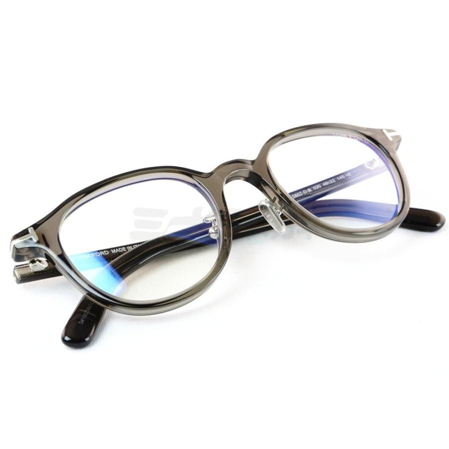 TOM FORD EYEWEAR クリア ブルーライト カット TF5857-D-B 020 ボス