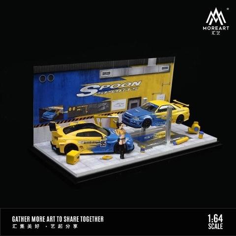 MoreArt MO641069 ジオラマ 自動車修理工場 AUTOMOBILE REPAIR