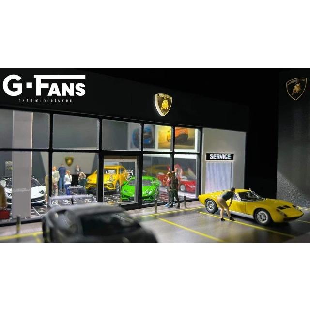G-FANS ショールーム ジオラマ サービス工場 Dealership with service