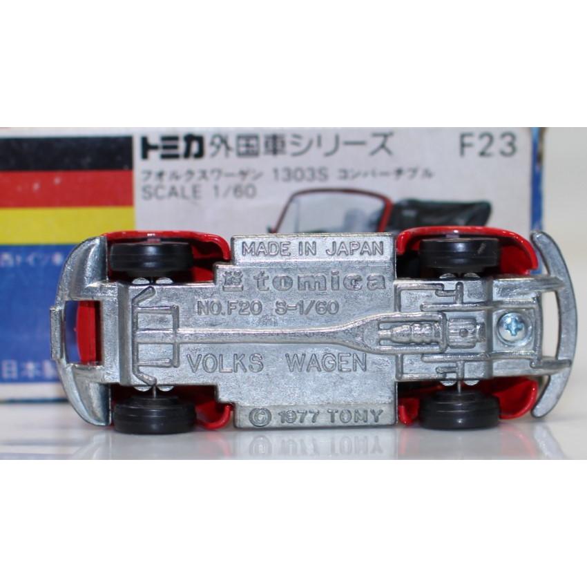 USED トミカ 青箱 F23 フォルクスワーゲン 1300S コンバーチブル 1/60
