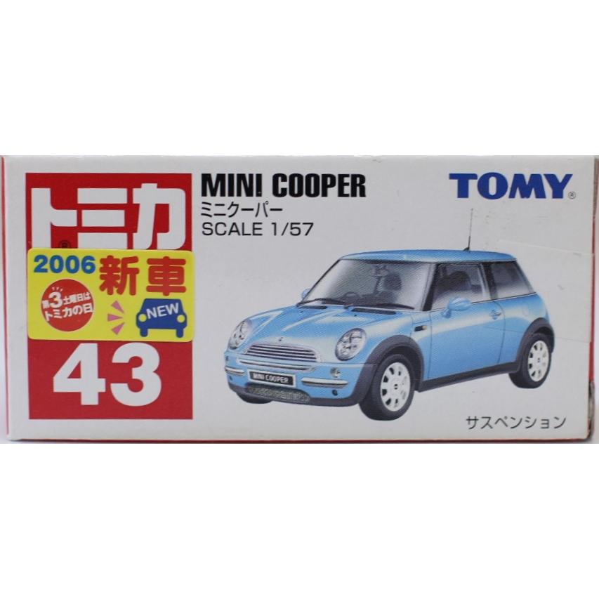 新品 セロハンテープ封印 トミカ 43 ミニクーパー (箱) 新車シール