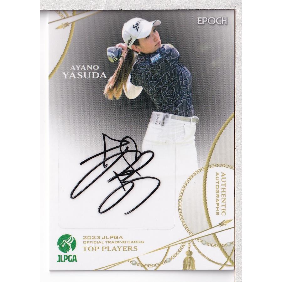 23EPOCH JLPGA 女子ゴルフ Top Players 安田彩乃 直筆サインカード 88