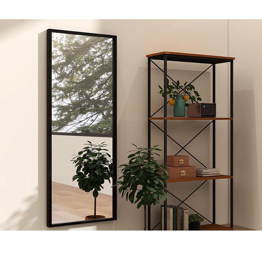 ミルオ君の鏡工房 全身鏡 木製 スッキリ 立て掛け スタンドミラー160