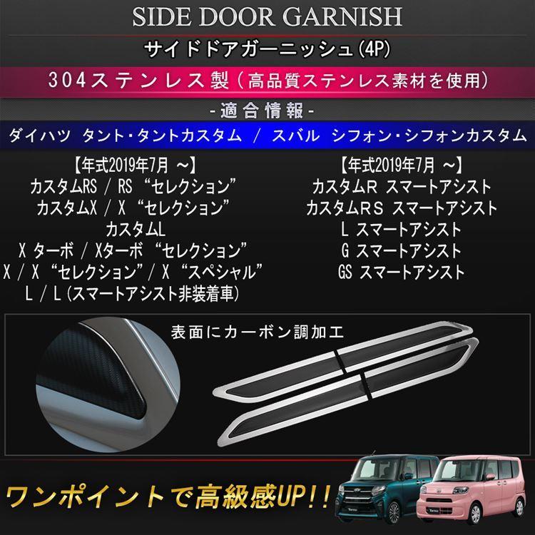 新型 タント LA650S LA660S サイドドア ガーニッシュ カスタム パーツ