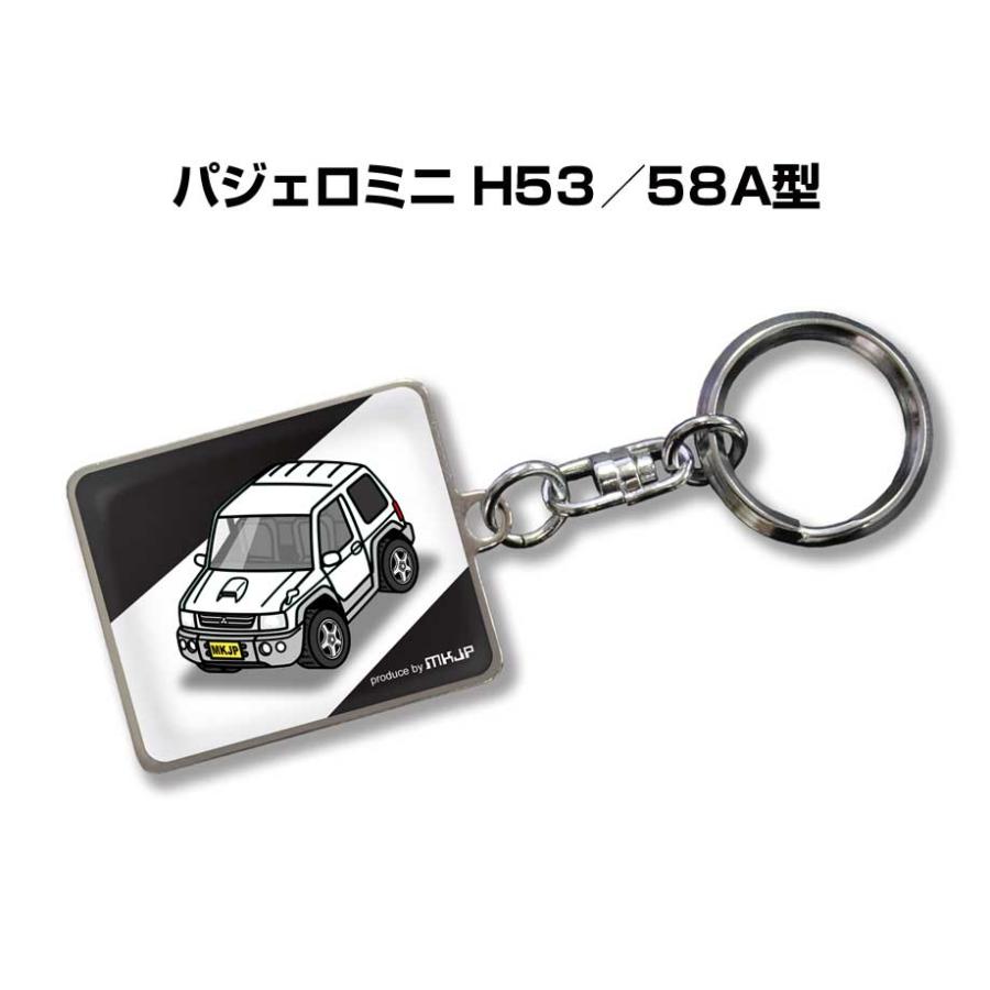 MKJP 車種別かわカッコいい キーホルダー ミツビシ パジェロミニ H53