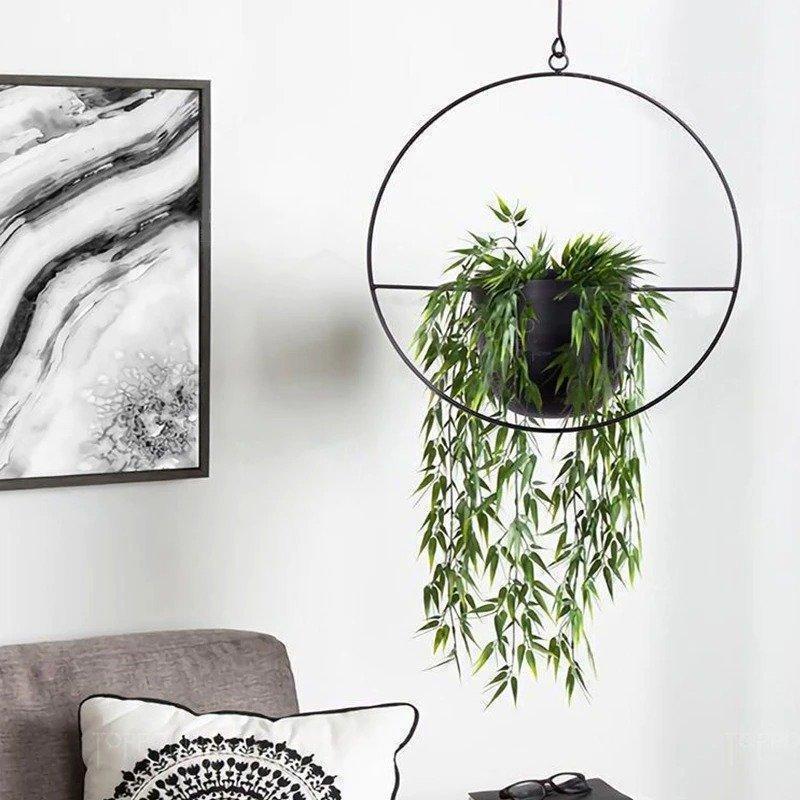 プランター ハンギング 吊り下げ アイアン バスケット スイング : MSS