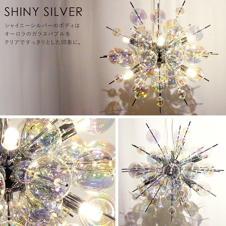 ペンダントライト 6灯 ガラス バブルシャンデリア LED付属 おしゃれ