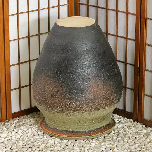 ポイント10倍]信楽焼 大きな 花瓶 古陶 ビードロ 18号 おしゃれ 大壺