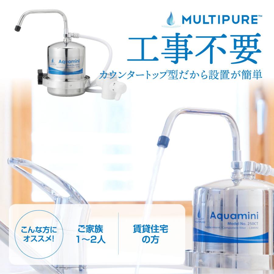 マルチピュア Aquamini 浄水器 ステンレス カウンタートップ 250CT