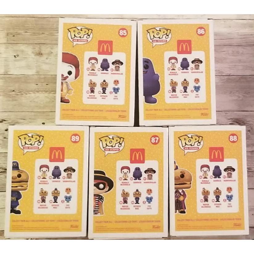 マクドナルド フィギュア 5p セット McDonalds FUNKO POP 5pcs