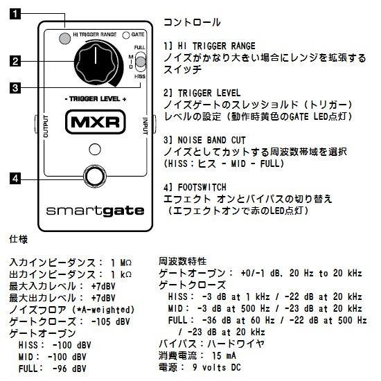 MXR M135 Smart Gate (Noise Gate) スマートゲート ノイズゲート