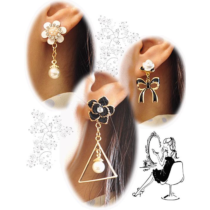 MY mama 台座付 ピアスパーツ8mm台座 全2色 5ペア10個セット