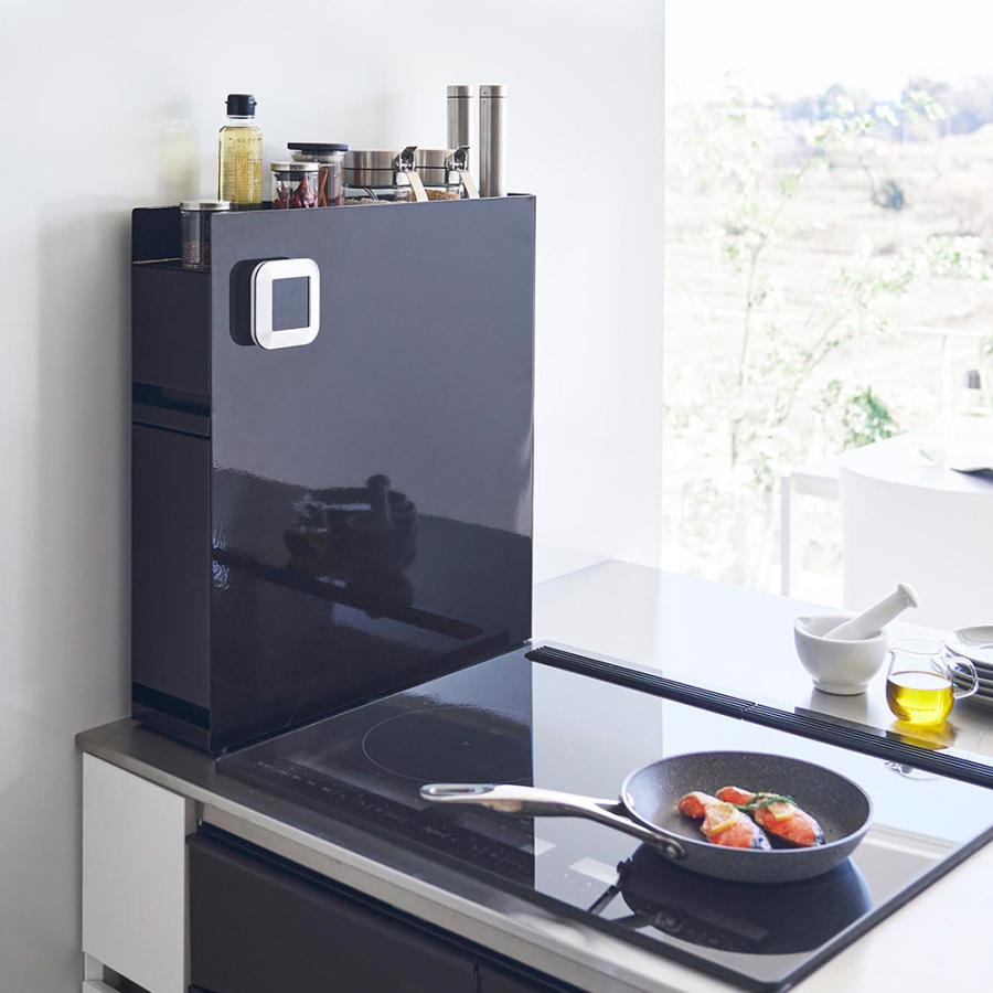 tower 山崎実業 隠せる調味料ラック タワー 2段 キッチン 調味料