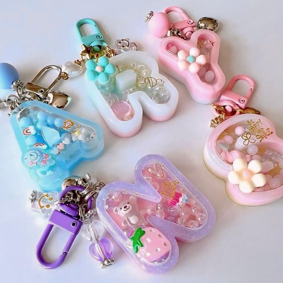 レジン アルファベット シャカシャカ シェイカーモールド イニシャル