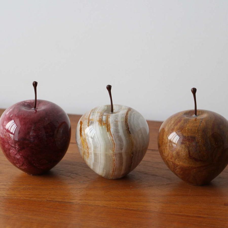 マーブルアップル レッド ラージ Marble Apple Red Large 置物