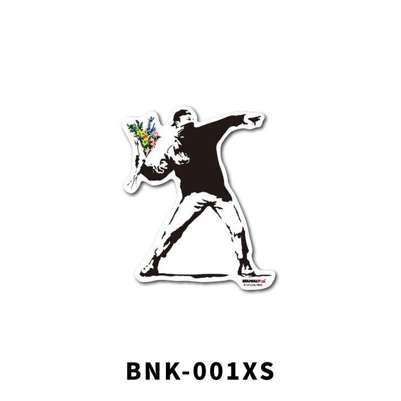 BANKSY バンクシー 透明 ステッカー BNK-001XS BNK-008XS XSサイズ