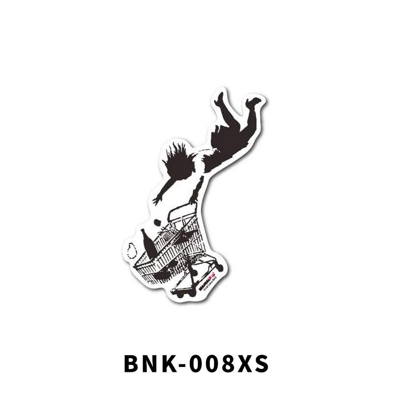 BANKSY バンクシー 透明 ステッカー BNK-001XS BNK-008XS XSサイズ