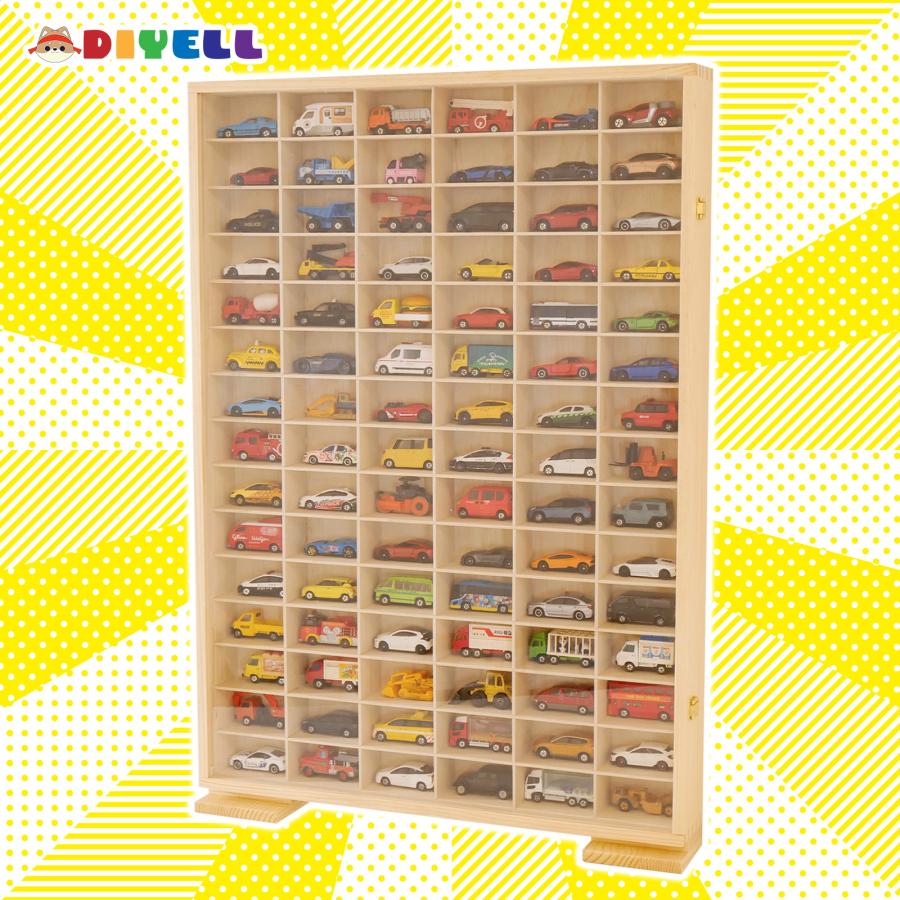 DIYELL ミニカーケース トミカケース 90台 tomica ミニカー 収納ケース