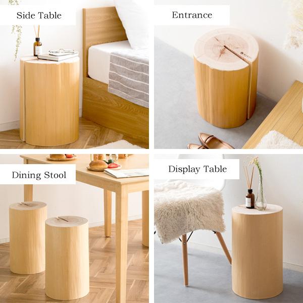 吉野杉 丸太スツール / 日本製 木製 スツール おしゃれ 天然木 椅子