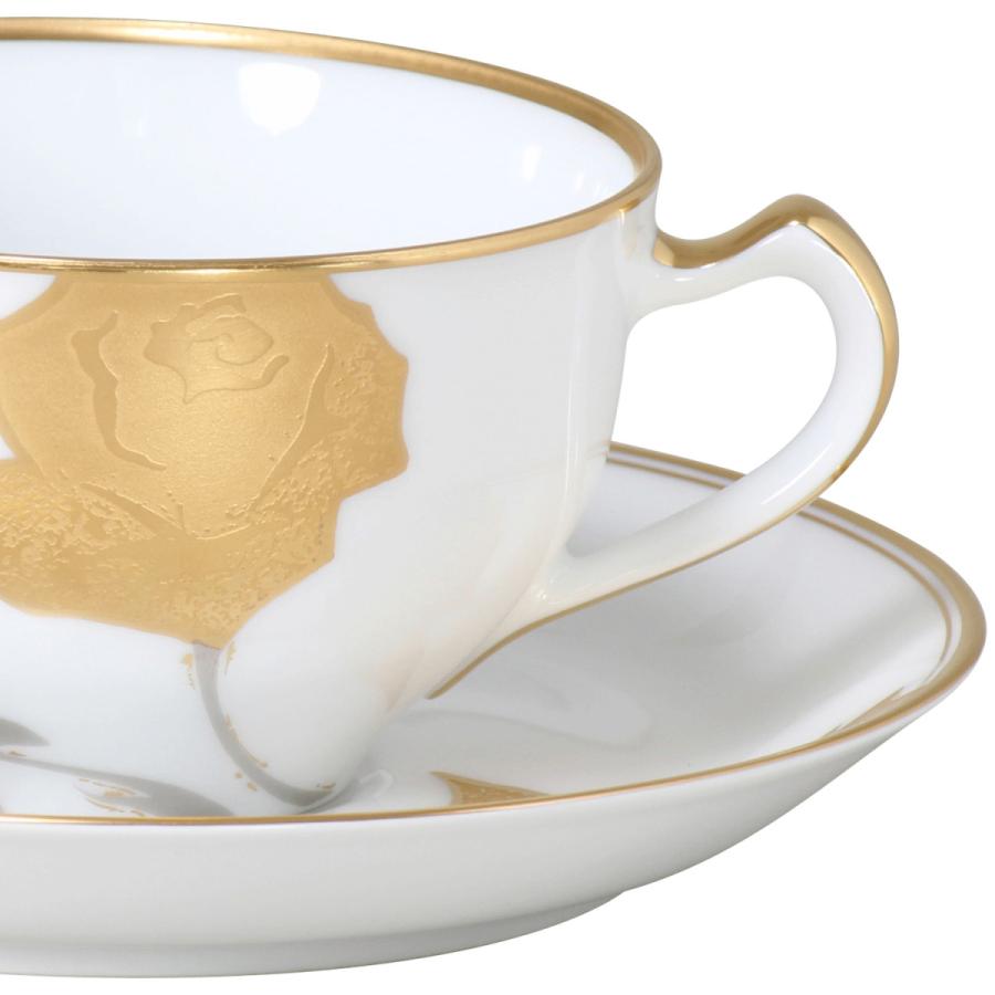 大倉陶園 金蝕バラ ティー・コーヒー碗皿 ( ギフトボックス入り