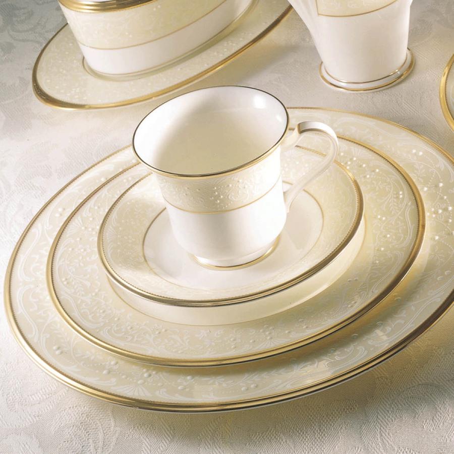 ノリタケ ホワイトパレス 27.5cmプレート ( ディナー皿 白 ゴールド