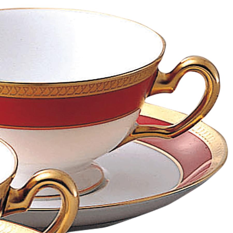 大倉陶園 片葉金蝕 ティー・コーヒー碗皿ペア(色変り) ( ギフト