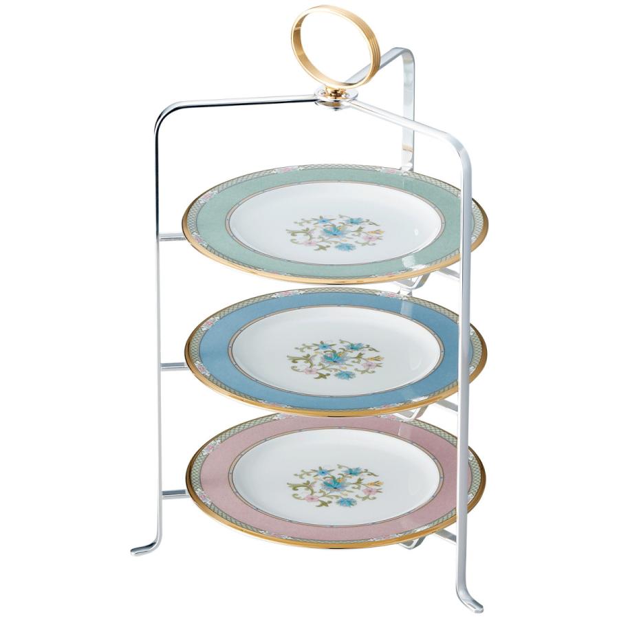 ハイティースタンド(3段)(折りたたみ式) おしゃれ ブランド : ノリタケ