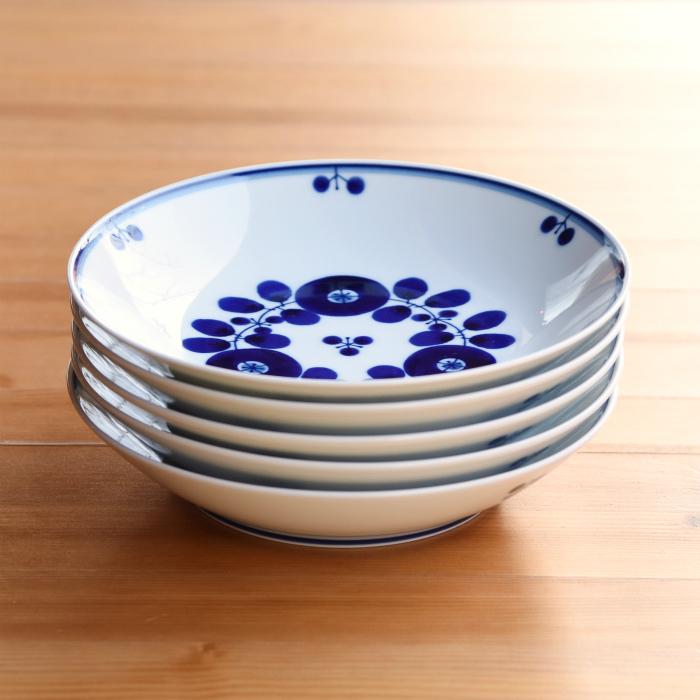 白山陶器 和食器 おしゃれ 波佐見焼 皿 ブルーム フリーディッシュ