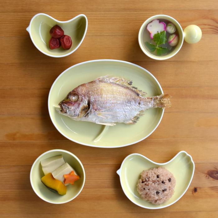 白山陶器 和食器 おしゃれ 波佐見焼 PiPi ピピ イエロー 5点セット