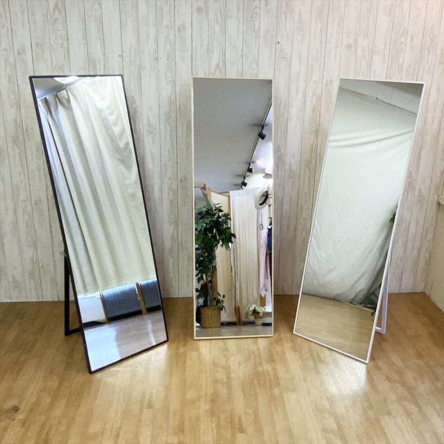 鏡 全身 姿見 スタンドミラー 幅 50 高さ 160 大型 全身鏡 細枠 日本製
