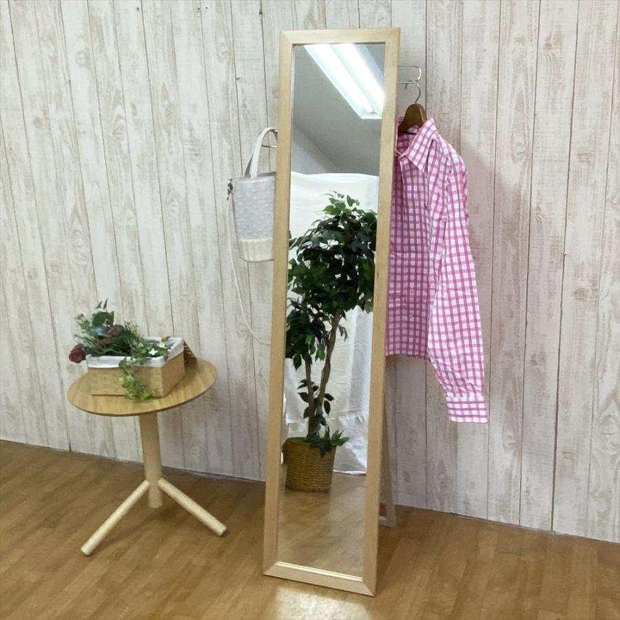 スタンドミラー 全身鏡 姿見鏡 洋服 掛け 用 フック付き 幅 35 高さ